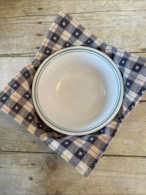 Microwave / Ice Cream Bowl Cozy Patriotic Stars & Stripes Reversible All Cotton